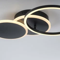 Luminaires Leuchten Direkt Éclairage Led|Plafonnier Leuchten-Direkt SEVENT LED Noir, 1 lumière