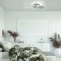 Luminaires Leuchten Direkt Éclairage Led|Plafonnier Leuchten-Direkt SEVENT LED Argenté, 1 lumière