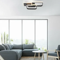 Luminaires Leuchten Direkt Éclairage Led|Plafonnier Leuchten-Direkt SEVENT LED Noir, 1 lumière