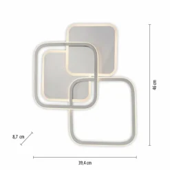 Luminaires Leuchten Direkt Éclairage Led|Plafonnier Leuchten-Direkt SEVENT LED Argenté, 1 lumière