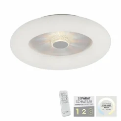Luminaires Leuchten Direkt Éclairage Led|Plafonnier Leuchten-Direkt VERTIGO LED Blanc, 1 lumière, Télécommandes