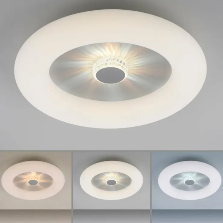 Luminaires Leuchten Direkt Éclairage Led|Plafonnier Leuchten-Direkt VERTIGO LED Blanc, 1 lumière, Télécommandes