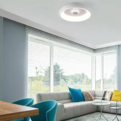 Luminaires Leuchten Direkt Éclairage Led|Plafonnier Leuchten-Direkt VERTIGO LED Blanc, 1 lumière, Télécommandes