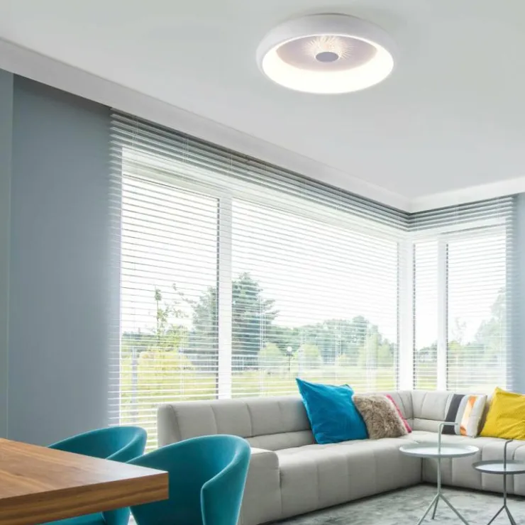 Luminaires Leuchten Direkt Éclairage Led|Plafonnier Leuchten-Direkt VERTIGO LED Blanc, 1 lumière, Télécommandes