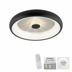 Luminaires Leuchten Direkt Éclairage Led|Plafonnier Leuchten-Direkt VERTIGO LED Noir, 1 lumière, Télécommandes