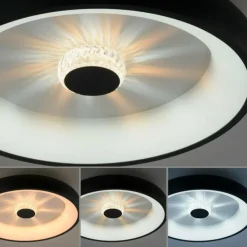Luminaires Leuchten Direkt Éclairage Led|Plafonnier Leuchten-Direkt VERTIGO LED Noir, 1 lumière, Télécommandes