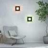 Luminaires Leuchten Direkt Éclairage Led|Plafonnier Leuchten-Direkt ACRI LED Noir, 2 lumières, Télécommandes
