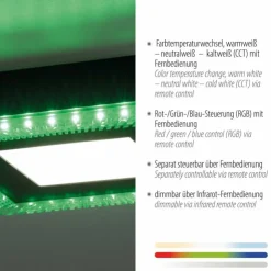 Luminaires Leuchten Direkt Éclairage Led|Plafonnier Leuchten-Direkt ACRI LED Noir, 2 lumières, Télécommandes