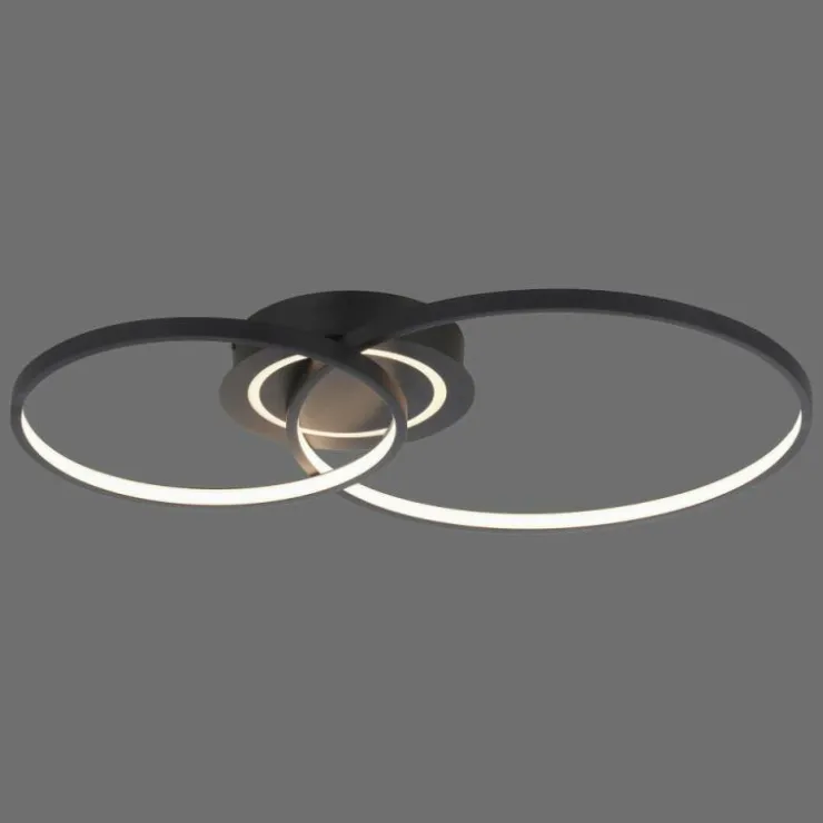 Luminaires Leuchten Direkt Éclairage Led|Plafonnier Leuchten-Direkt ASMINA LED Noir, 2 lumières