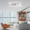 Luminaires Leuchten Direkt Éclairage Led|Plafonnier Leuchten-Direkt ASMINA LED Argenté, 2 lumières