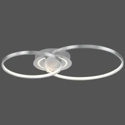 Luminaires Leuchten Direkt Éclairage Led|Plafonnier Leuchten-Direkt ASMINA LED Argenté, 2 lumières