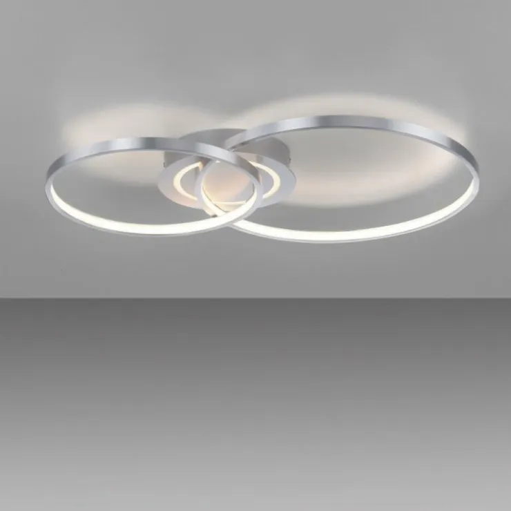 Luminaires Leuchten Direkt Éclairage Led|Plafonnier Leuchten-Direkt ASMINA LED Argenté, 2 lumières