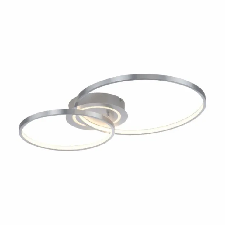 Luminaires Leuchten Direkt Éclairage Led|Plafonnier Leuchten-Direkt ASMINA LED Argenté, 2 lumières
