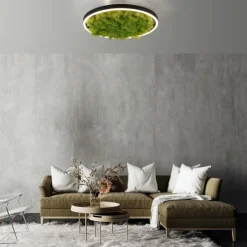 Luminaires Leuchten Direkt Éclairage Led|Plafonnier Leuchten-Direkt GREEN RITUS LED Noir, 1 lumière