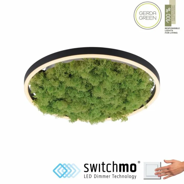 Luminaires Leuchten Direkt Éclairage Led|Plafonnier Leuchten-Direkt GREEN RITUS LED Noir, 1 lumière