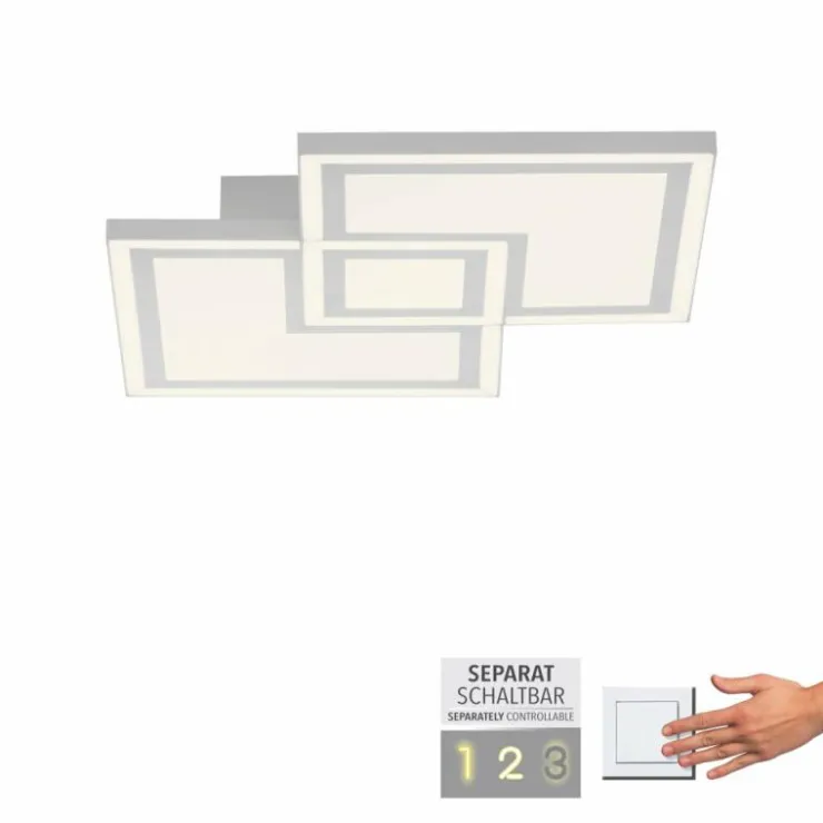 Luminaires Leuchten Direkt Éclairage Led|Plafonnier Leuchten-Direkt BEDGING LED Blanc, 1 lumière