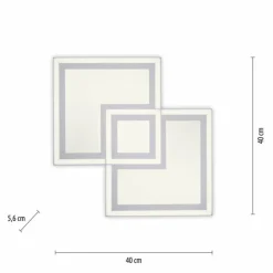Luminaires Leuchten Direkt Éclairage Led|Plafonnier Leuchten-Direkt BEDGING LED Blanc, 1 lumière