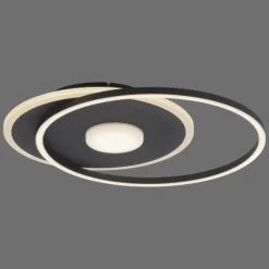 Luminaires Leuchten Direkt Éclairage Led|Plafonnier Leuchten-Direkt DOMINO LED Noir, 1 lumière