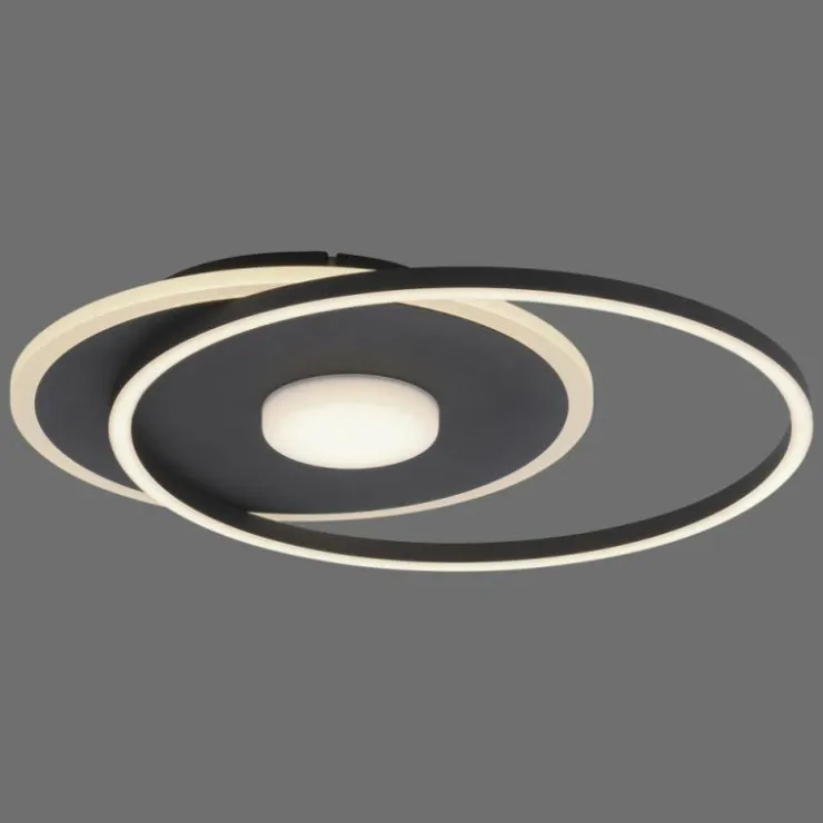 Luminaires Leuchten Direkt Éclairage Led|Plafonnier Leuchten-Direkt DOMINO LED Noir, 1 lumière