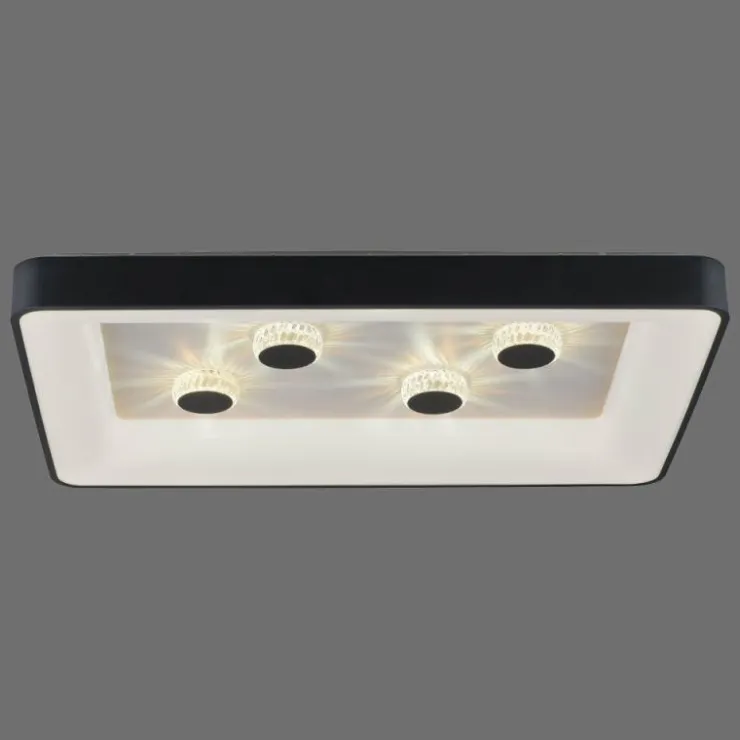 Luminaires Leuchten Direkt Éclairage Led|Plafonnier Leuchten-Direkt VERTIGO LED Noir, 1 lumière, Télécommandes