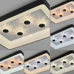 Luminaires Leuchten Direkt Éclairage Led|Plafonnier Leuchten-Direkt VERTIGO LED Noir, 1 lumière, Télécommandes