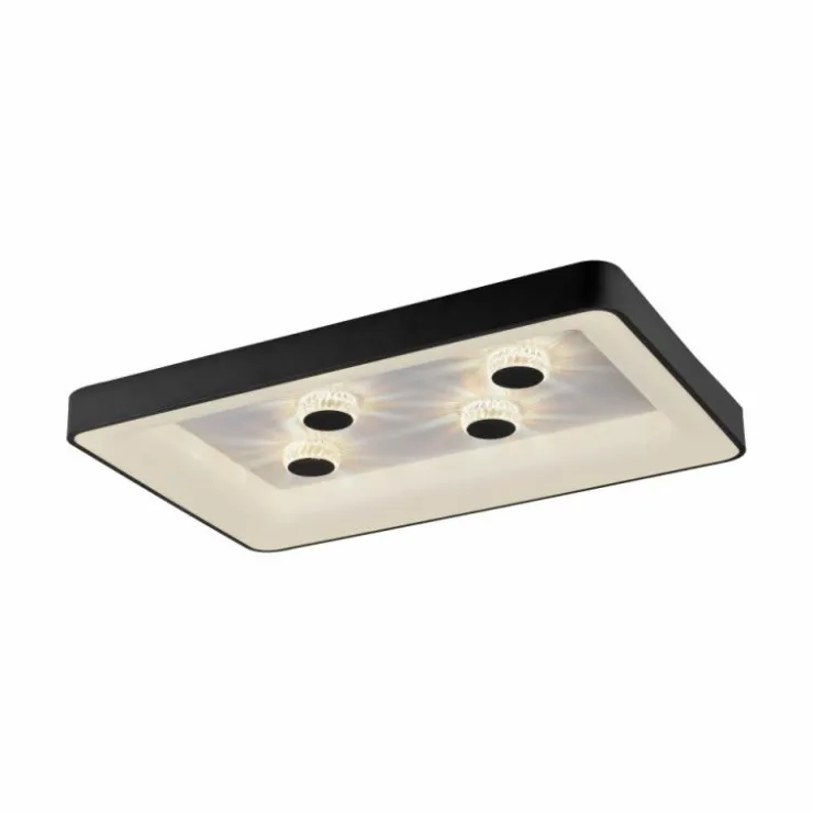 Luminaires Leuchten Direkt Éclairage Led|Plafonnier Leuchten-Direkt VERTIGO LED Noir, 1 lumière, Télécommandes