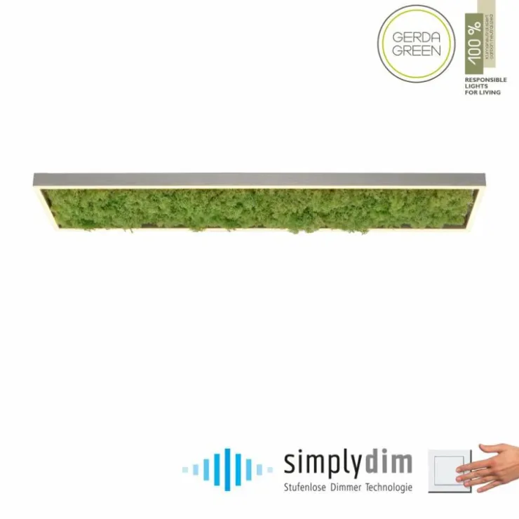 Luminaires Leuchten Direkt Éclairage Led|Plafonnier Leuchten-Direkt GREEN KNUT LED Argenté, 1 lumière