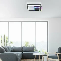 Luminaires Leuchten Direkt Éclairage Led|Plafonnier Leuchten-Direkt MUSIKA LED Noir, 1 lumière, Télécommandes, Changeur de couleurs