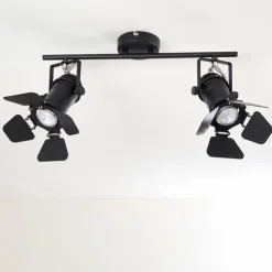 hofstein Spots Et Projecteurs|Plafonnier Lichinga Noir, 2 lumières