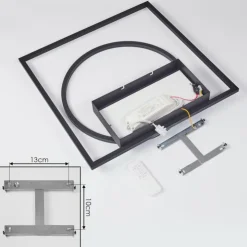 hofstein Éclairage Led|Plafonnier Loftheim LED Chrome, Noir, Blanc, 1 lumière, Télécommandes