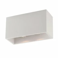 Luce Design Plafonniers|Plafonnier Foster peut être peint avec de la peinture ordinaire, Blanc, 2 lumières