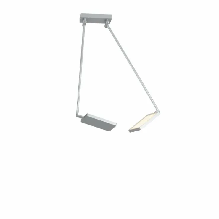 Luce Design Éclairage Led|Plafonnier Luce-Design Book LED Argenté, 2 lumières