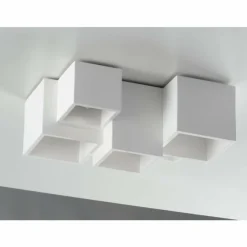 Luce Design Plafonniers|Plafonnier Luce-Design Foster peut être peint avec de la peinture ordinaire, Blanc, 5 lumières
