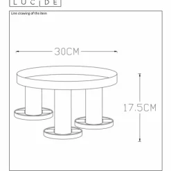 Luminaires Lucide Plafonniers|Plafonnier Lucide ANAKA Noir, 3 lumières