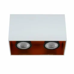 Luminaires Lucide Plafonniers|Plafonnier Lucide BIDO Cuivre, Blanc, 2 lumières