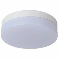 Luminaires Lucide Éclairage Led|Plafonnier Lucide BISKIT LED Blanc, 1 lumière, Détecteur de mouvement
