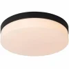 Luminaires Lucide Éclairage Led|Plafonnier Lucide BISKIT LED Noir, 1 lumière, Détecteur de mouvement