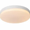 Luminaires Lucide Éclairage Led|Plafonnier Lucide BISKIT LED Blanc, 1 lumière, Détecteur de mouvement