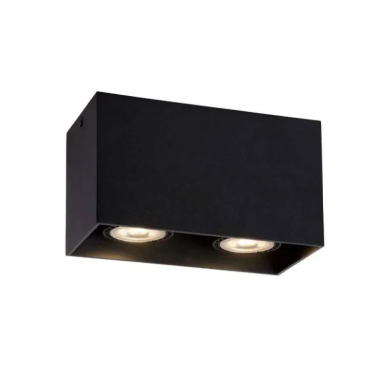 Luminaires Lucide Plafonniers|Plafonnier Lucide BODI Noir, 2 lumières