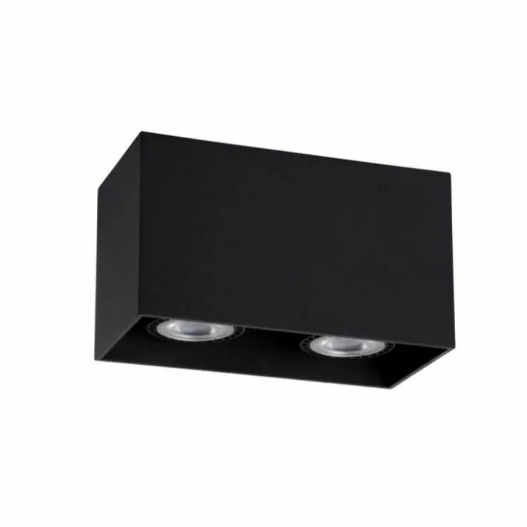 Luminaires Lucide Plafonniers|Plafonnier Lucide BODI Noir, 2 lumières