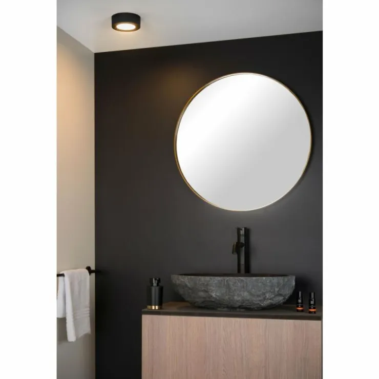 Luminaires Lucide Éclairage Led|Plafonnier Lucide BRICE LED Noir, 1 lumière