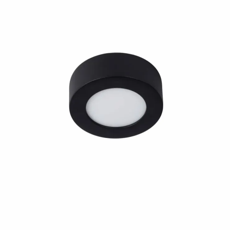 Luminaires Lucide Éclairage Led|Plafonnier Lucide BRICE LED Noir, 1 lumière