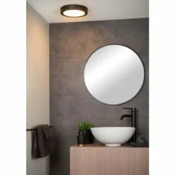 Luminaires Lucide Éclairage Led|Plafonnier Lucide BRICE LED Noir, 1 lumière