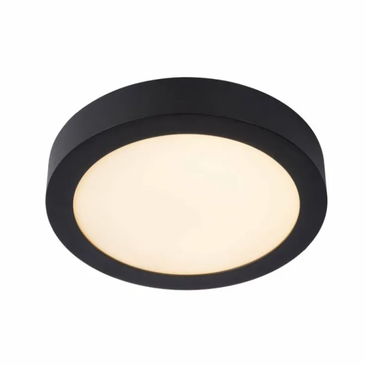 Luminaires Lucide Éclairage Led|Plafonnier Lucide BRICE LED Noir, 1 lumière