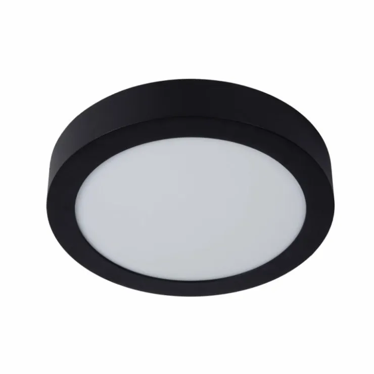 Luminaires Lucide Éclairage Led|Plafonnier Lucide BRICE LED Noir, 1 lumière