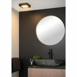 Luminaires Lucide Éclairage Led|Plafonnier Lucide BRICE LED Noir, 1 lumière