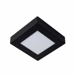 Luminaires Lucide Éclairage Led|Plafonnier Lucide BRICE LED Noir, 1 lumière
