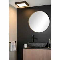 Luminaires Lucide Éclairage Led|Plafonnier Lucide BRICE LED Noir, 1 lumière