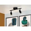 Luminaires Lucide Spots Et Projecteurs|Plafonnier Lucide CARO Noir, 2 lumières