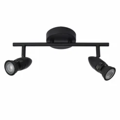 Luminaires Lucide Spots Et Projecteurs|Plafonnier Lucide CARO Noir, 2 lumières